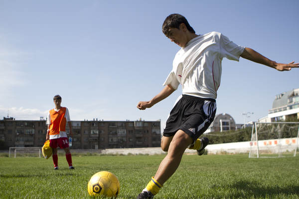 Chasing goal of soccer stardom