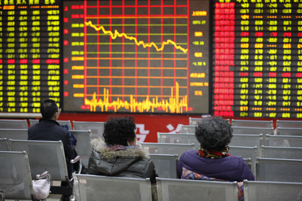 SOEs lead fall in stock market