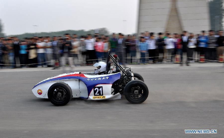 Student makes race car for 4th Formula SAE of China