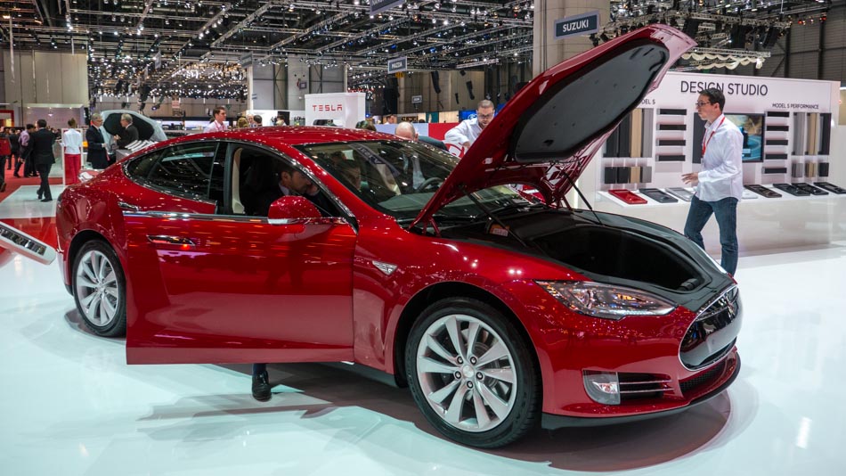 Tesla Model S at Geneva Motor Show