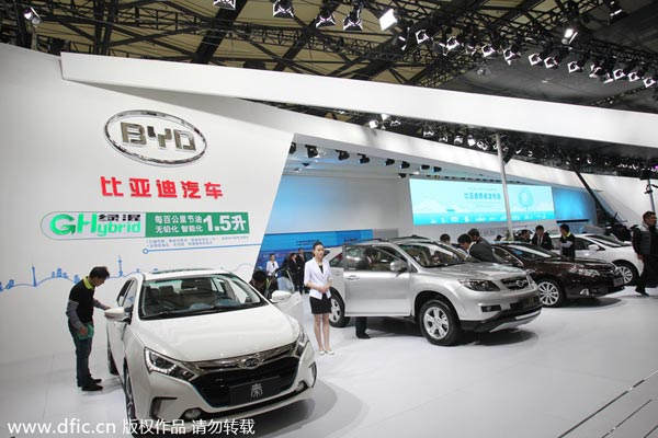 BYD sales up 13% in 2013