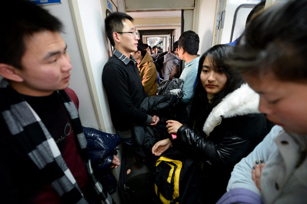 Standing room only as travel rush bites