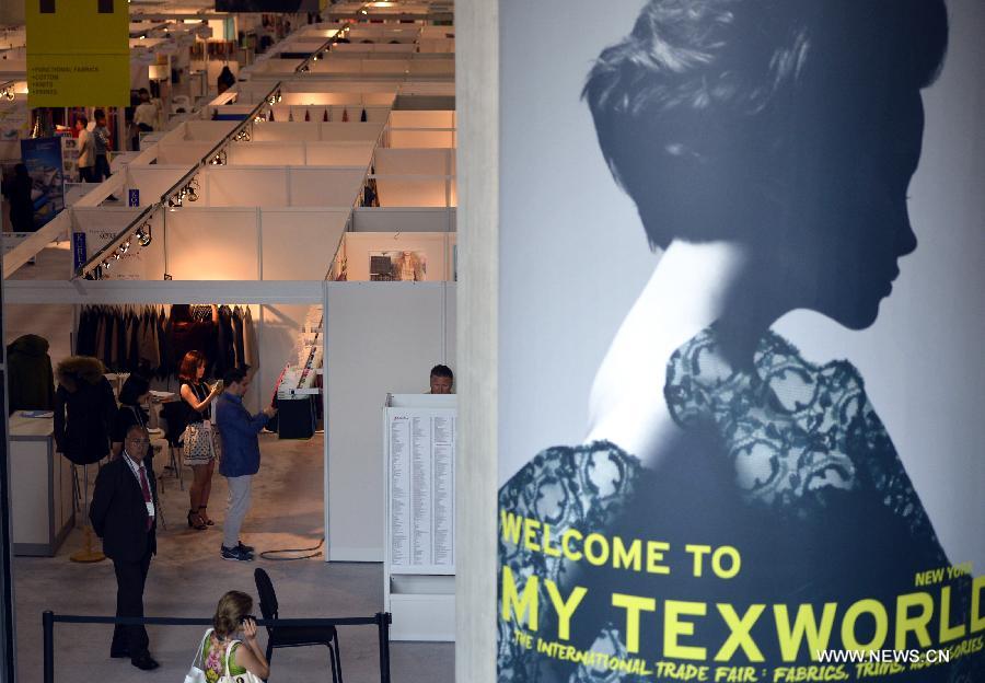 China textile, apparel trade show draws crowds in New York