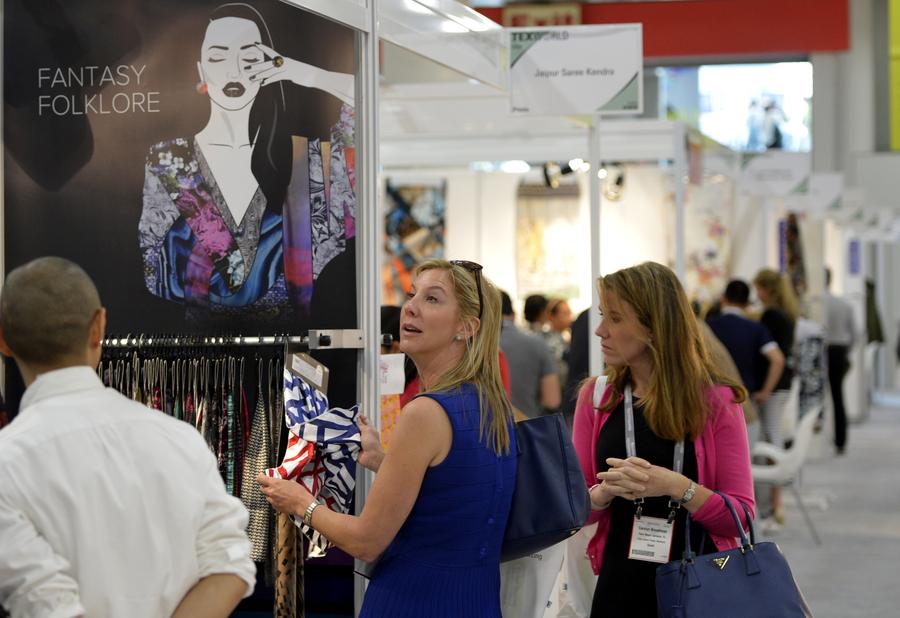 China textile, apparel trade show draws crowds in New York