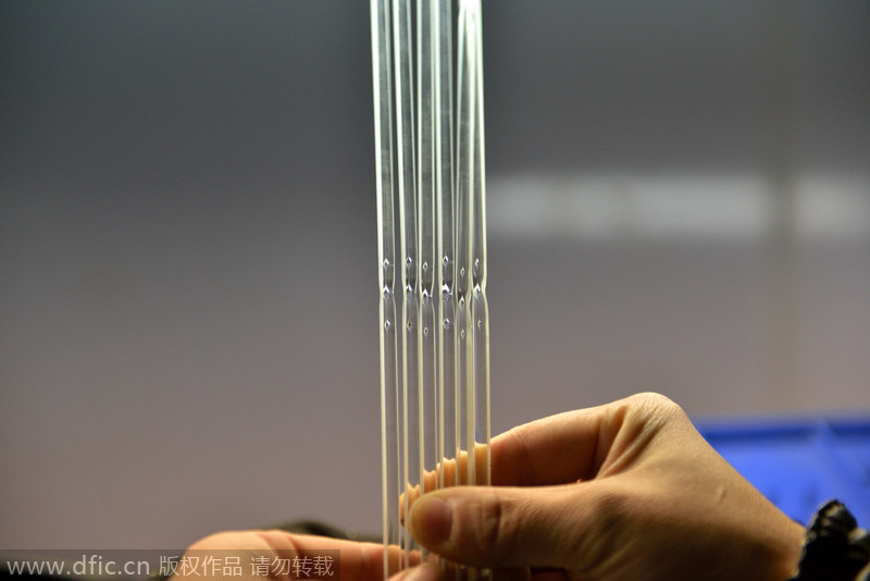 The craft of mercury-in-glass thermometers in China