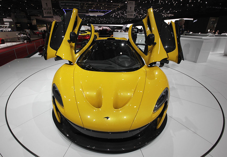 McLaren P1 car at Geneva motor show