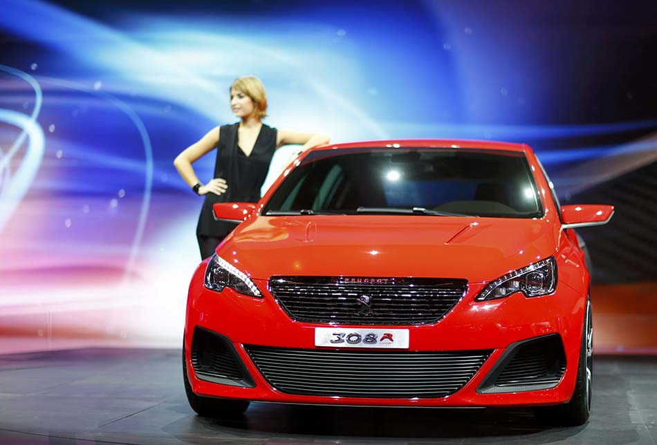 Peugeot 308 R car at the Frankfurt Motor Show