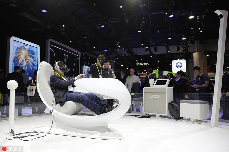 Car makers display high-tech vehicles at CES 2017