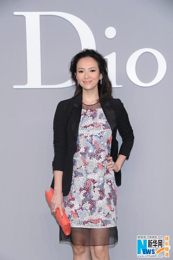 Zhang Ziyi attends fashion show in HK