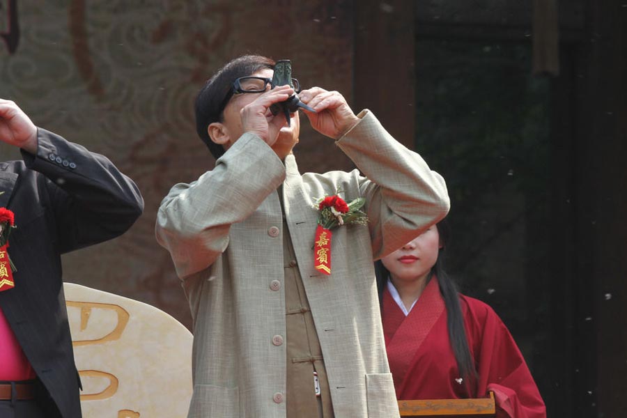 Jackie Chan attends commercial event in Beijing