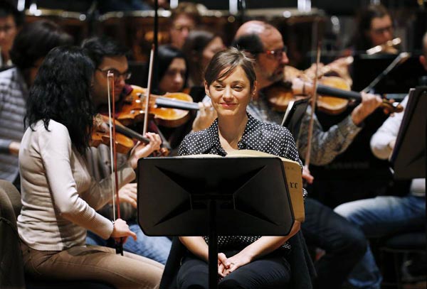 Marion Cotillard performs with Monaco Philharmonic Orchestra