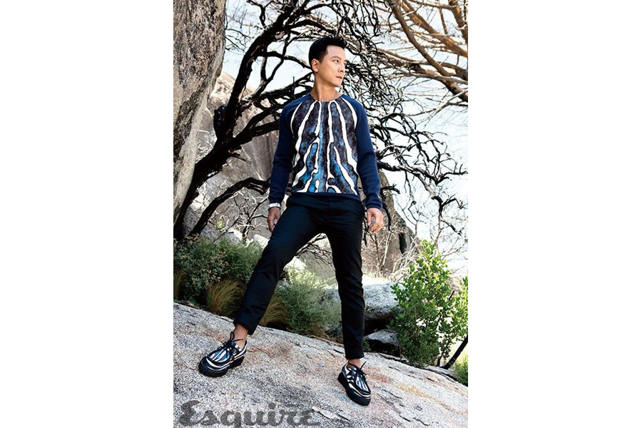 Actor Daniel Wu poses for fashion magazine