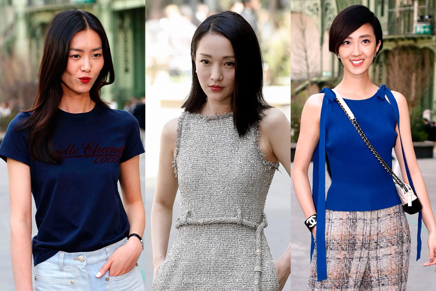 Chinese celebrities spotted in Paris Chanel show