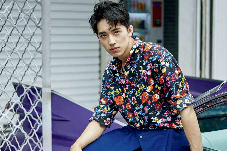 Actor Xu Weizhou poses for fashion magazine