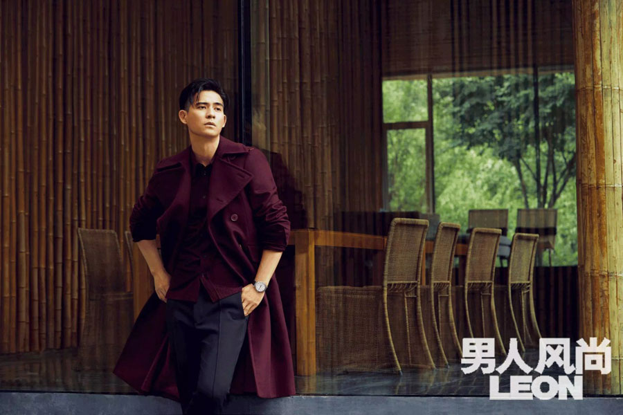 Actor Vic Chou poses for the fashion magazine