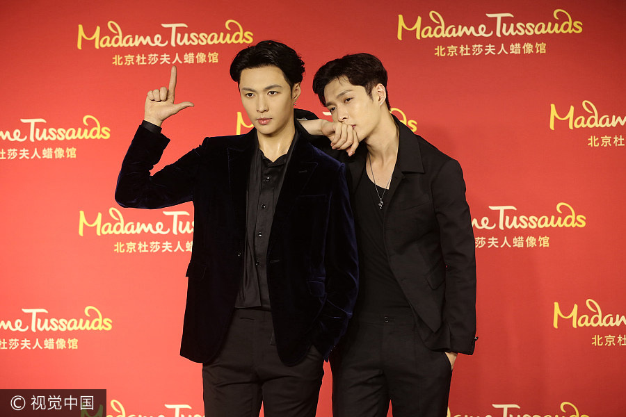 Zhang Yixing's waxwork model unveiled in Beijing