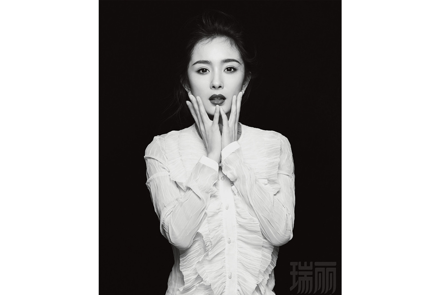 Fashion icon Yang Mi poses for fashion magazine