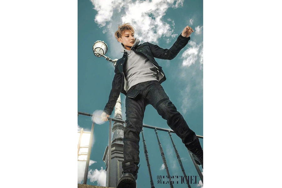 Singer Huang Zitao poses for the fashion magazine