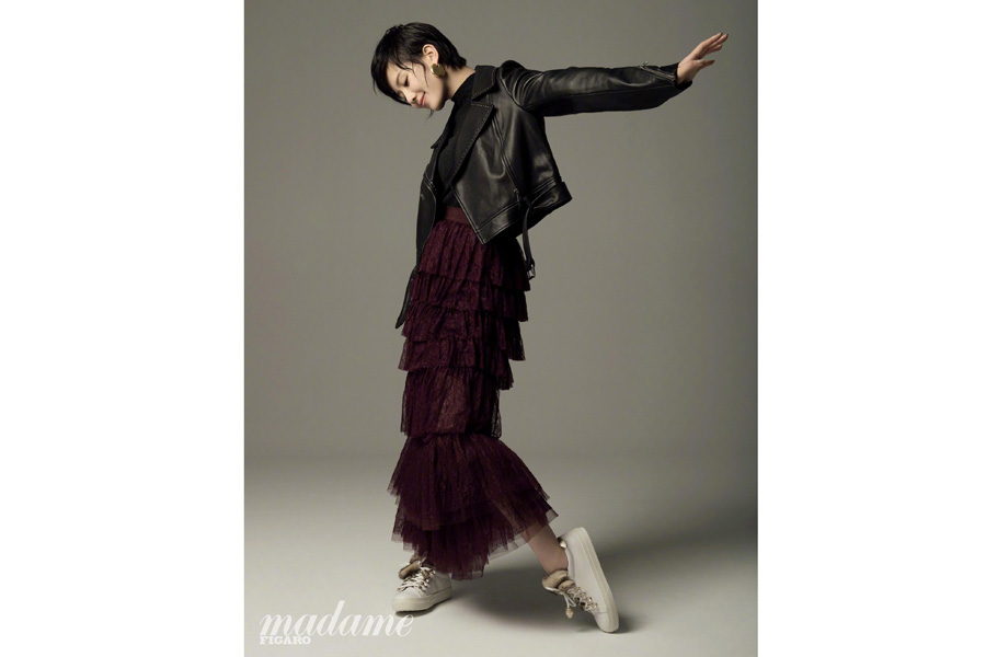 Actress Liu Shishi poses for fashion magazine