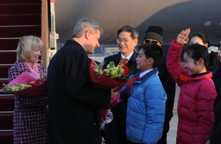 Canadian PM arrives for five-day China visit