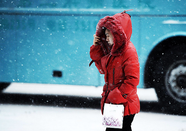 Joy and misery of snow in Harbin