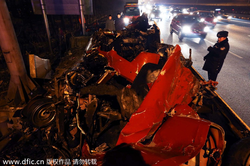 1 dead, 2 injured in Ferrari accident