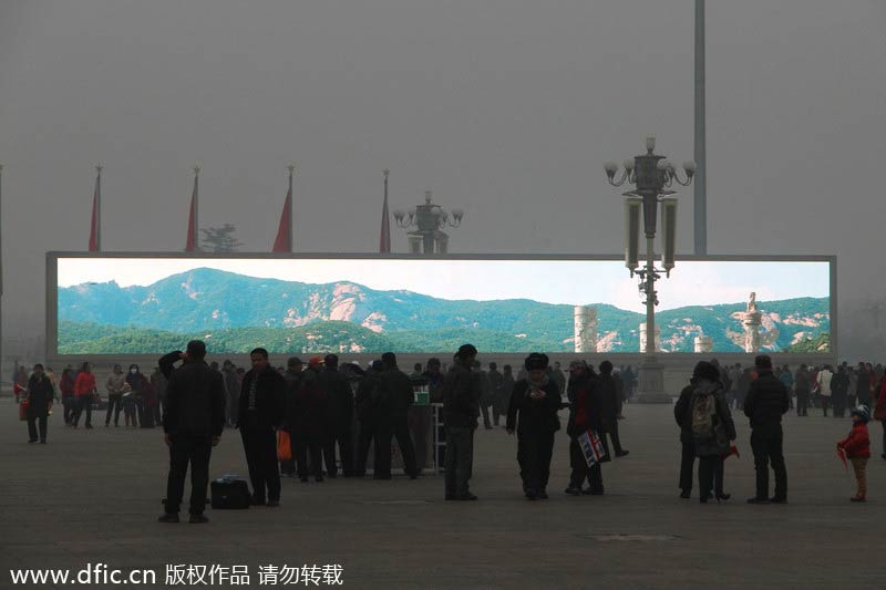 Beijing waits for cold wave to disperse smog