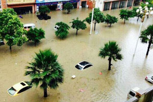 Hailstorm pounds suburban Beijing