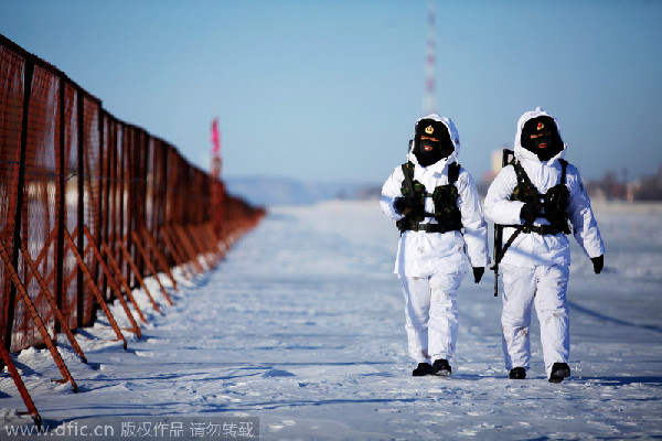 Braving bitter cold for national security