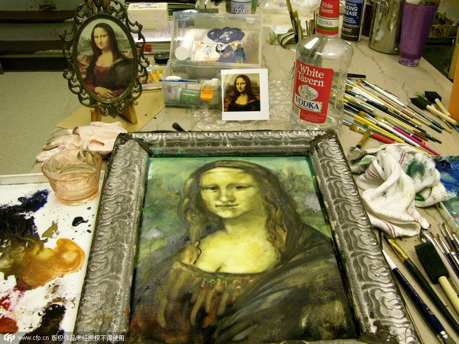 Legendary painting of Mona Lisa recreated