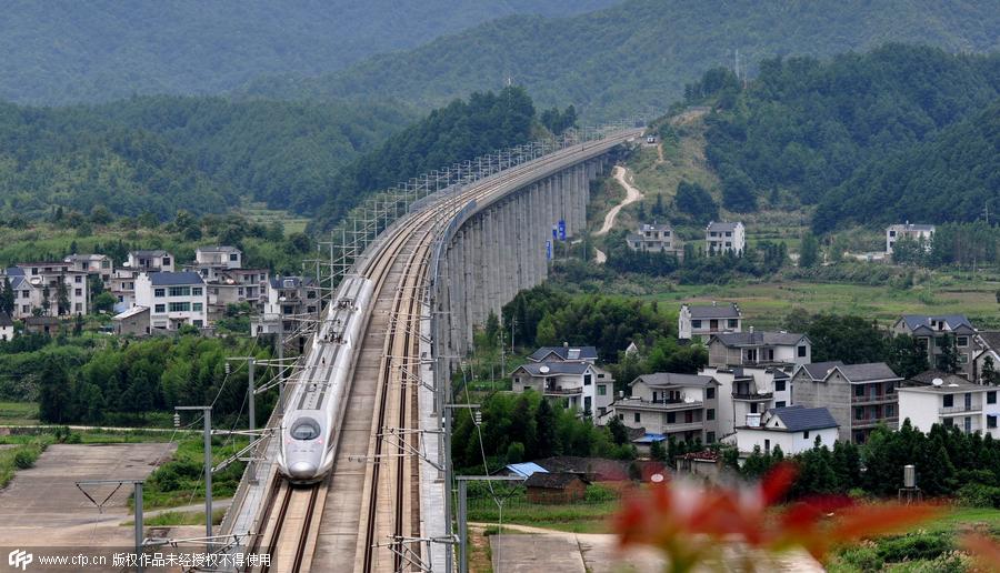 East China's 'most beautiful' high-speed rail opens