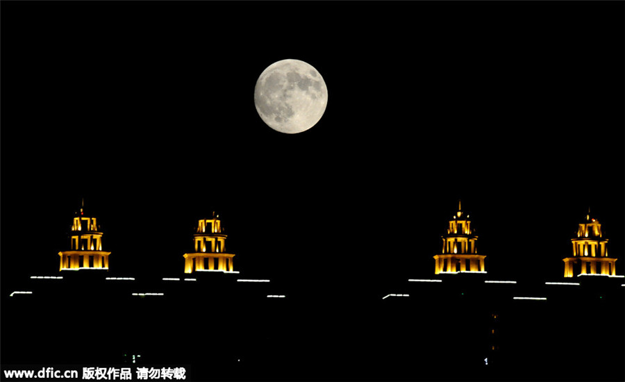 Supermoon marks Mid-Autumn Festival across China