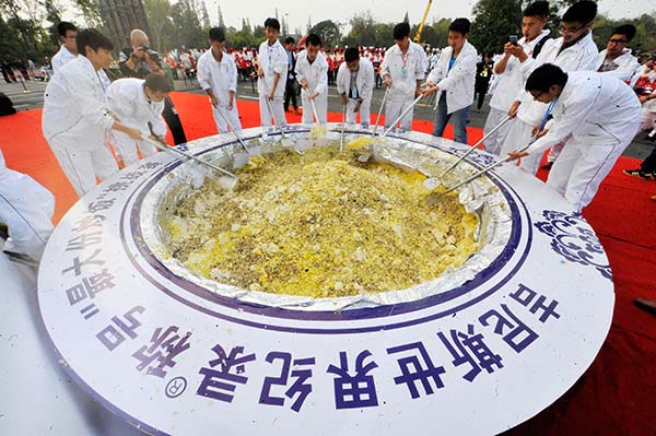 Yangzhou stripped of fried rice record after waste scandal