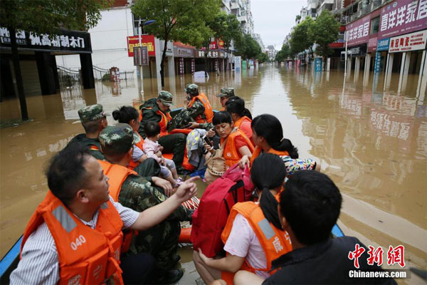 Rain continues across southern China