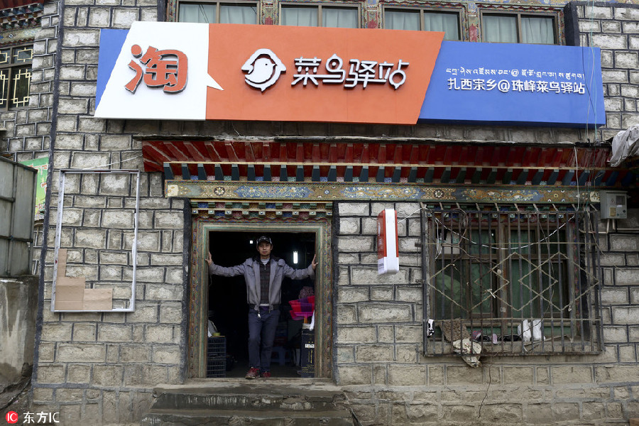 World's highest delivery service station established in Tibet