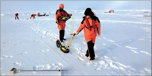 Making observations in a world of drifting ice