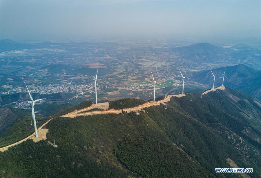 11 wind turbines of power plant officially join power grid in E China