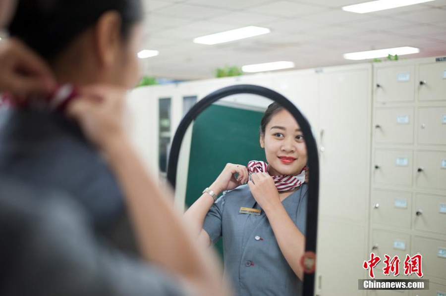 New train attendant uniforms trialed in Nanning