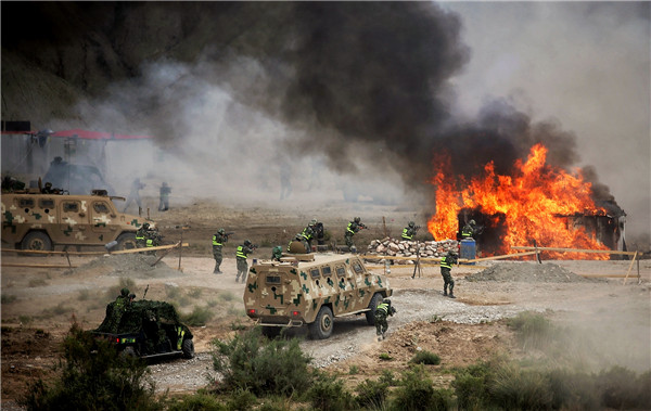 China, Kyrgyzstan hold joint anti-terrorism drill