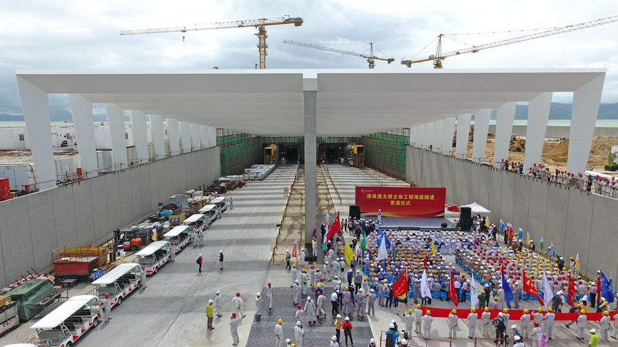 Main structure of Hong Kong-Zhuhai-Macao Bridge is completed