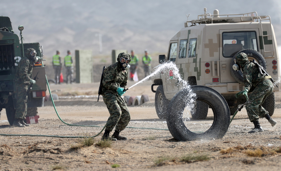 Soldiers compete in Safe Environment event at army games