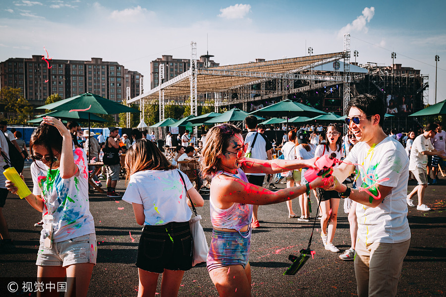 'World's largest paint party' comes to Shanghai