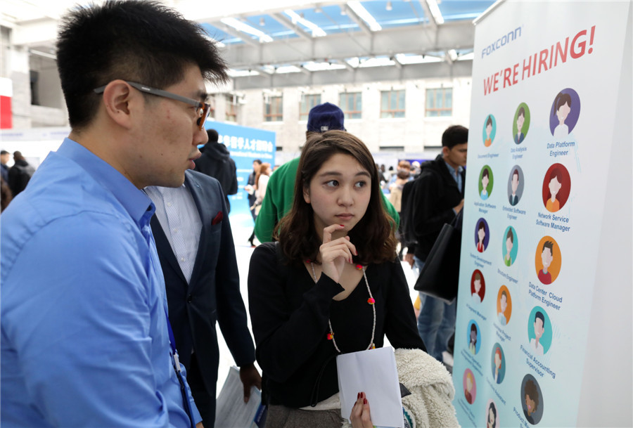 Fourth career fair for international students kicks off in Beijing