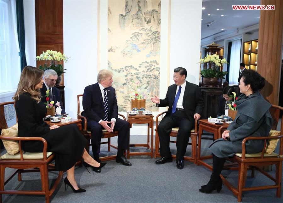 Xi Jinping et Donald Trump à la Cité interdite