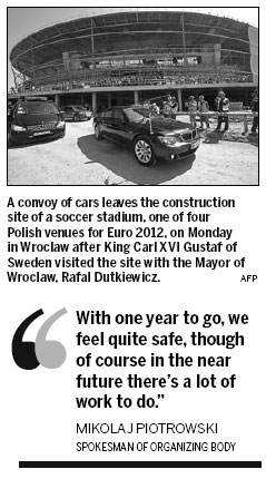 Pressure on Poland a year before Euro 2012