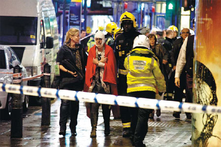 Dozens injured in London theater ceiling collapse