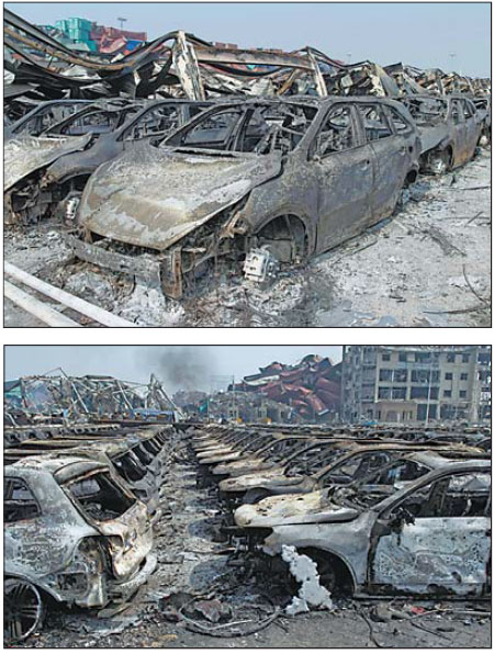 Foreign automakers feel force of Wednesday's explosions in Tianjin