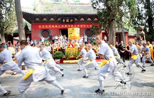 US martial artists arrive at Shaolin Temple