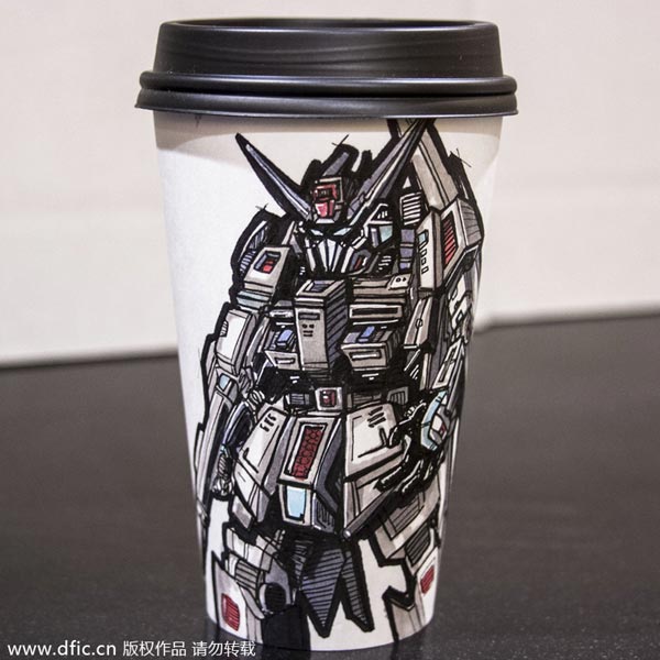 Bored graphic designer creates magnificent cups