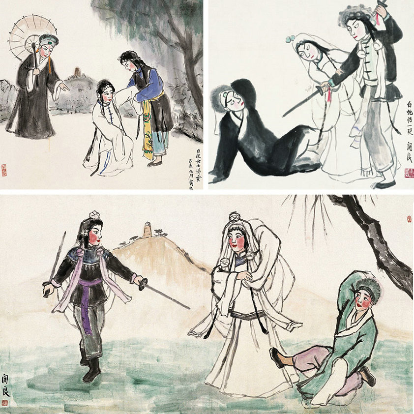 Guan Liang's paintings: An interesting way to learn famous Chinese stories